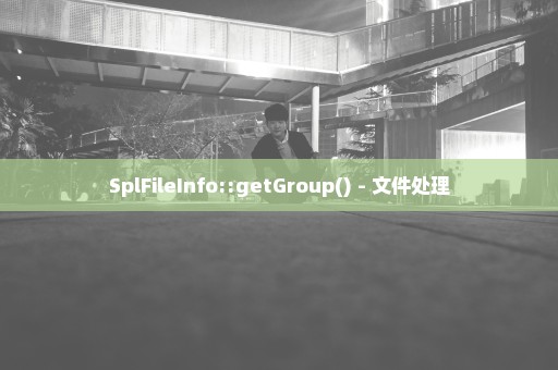 SplFileInfo::getGroup() - 文件处理