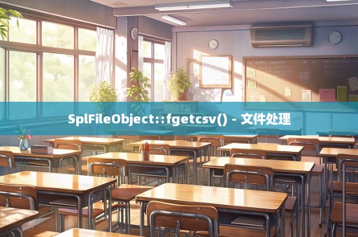 SplFileObject::fgetcsv() - 文件处理