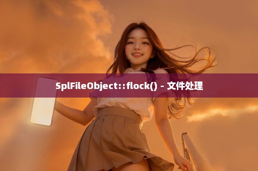 SplFileObject::flock() - 文件处理