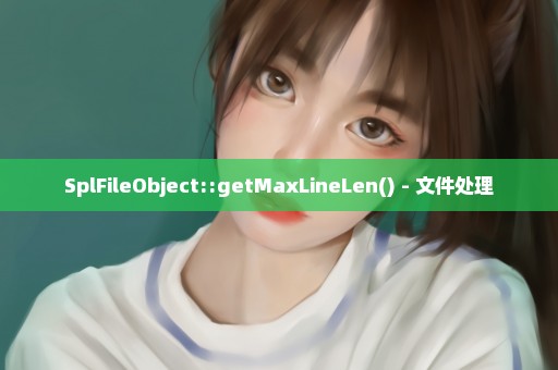 SplFileObject::getMaxLineLen() - 文件处理