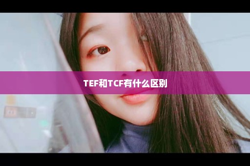 TEF和TCF有什么区别