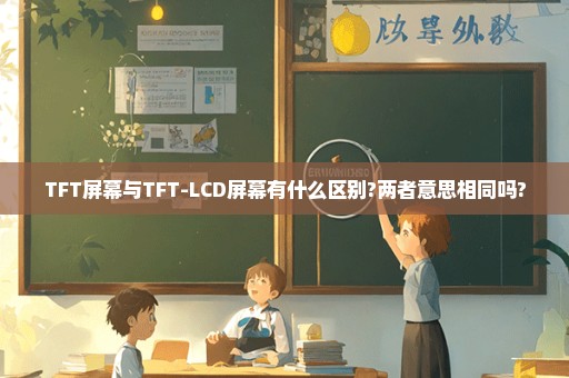 TFT屏幕与TFT-LCD屏幕有什么区别?两者意思相同吗?