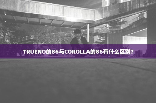 TRUENO的86与COROLLA的86有什么区别？