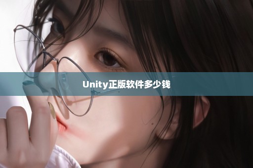 Unity正版软件多少钱