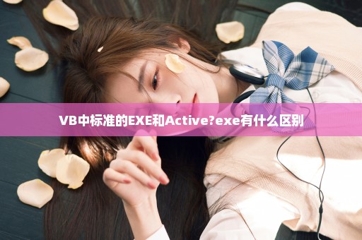 VB中标准的EXE和Active?exe有什么区别