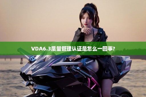 VDA6.3质量管理认证是怎么一回事?