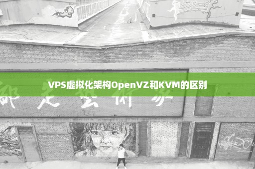 VPS虚拟化架构OpenVZ和KVM的区别