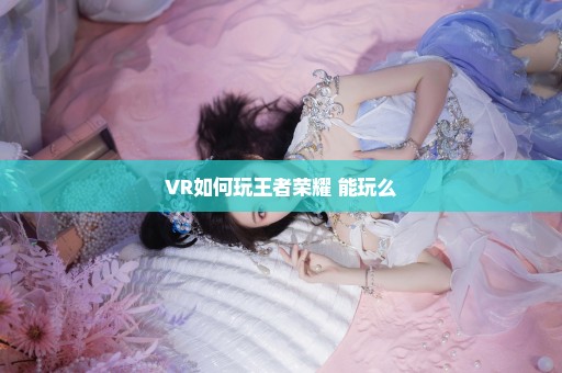 VR如何玩王者荣耀 能玩么