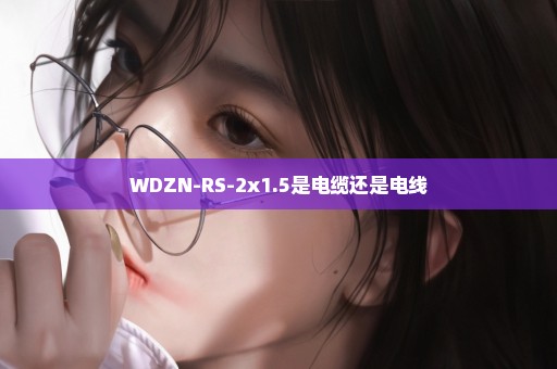 WDZN-RS-2x1.5是电缆还是电线