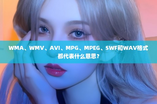 WMA、WMV、AVI、MPG、MPEG、SWF和WAV格式都代表什么意思？