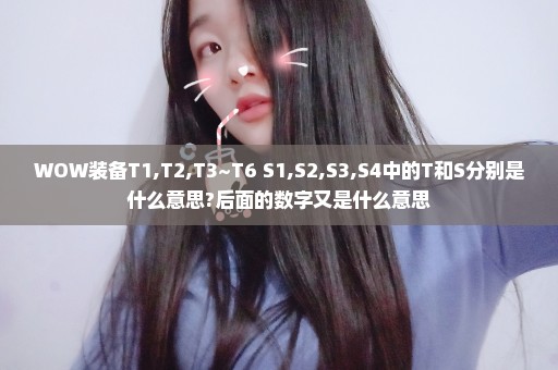 WOW装备T1,T2,T3~T6 S1,S2,S3,S4中的T和S分别是什么意思?后面的数字又是什么意思