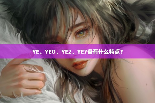 YE、YEO、YE2、YE7各有什么特点？