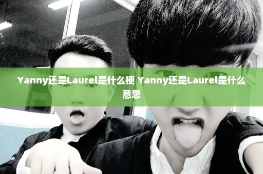 Yanny还是Laurel是什么梗 Yanny还是Laurel是什么意思