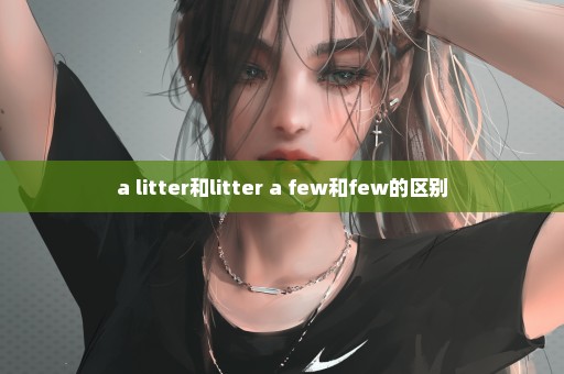 a litter和litter a few和few的区别