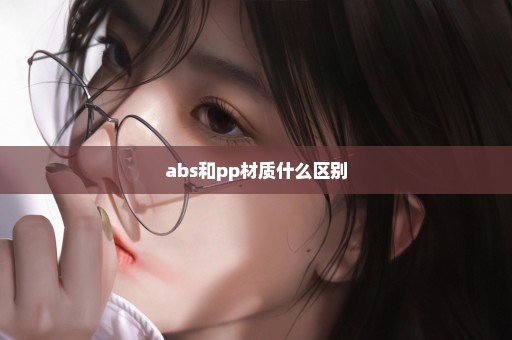 abs和pp材质什么区别