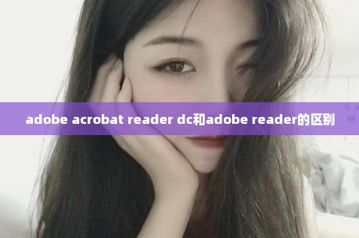 adobe acrobat reader dc和adobe reader的区别