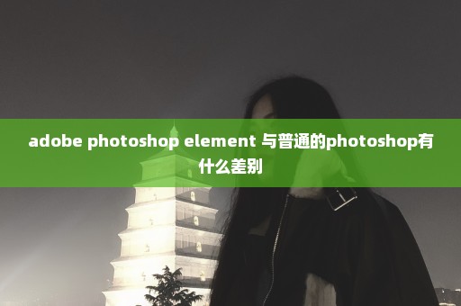 adobe photoshop element 与普通的photoshop有什么差别