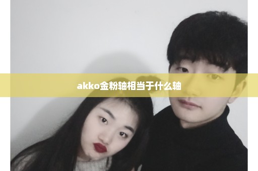 akko金粉轴相当于什么轴