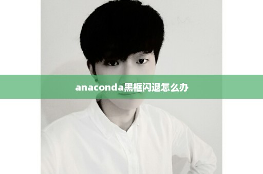 anaconda黑框闪退怎么办