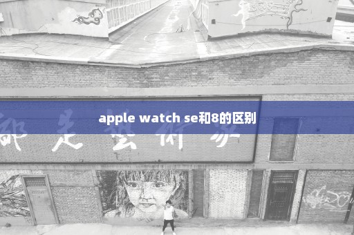 apple watch se和8的区别