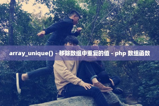 array_unique() - 移除数组中重复的值 - php 数组函数