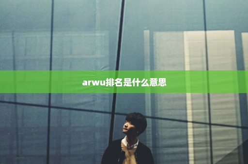 arwu排名是什么意思