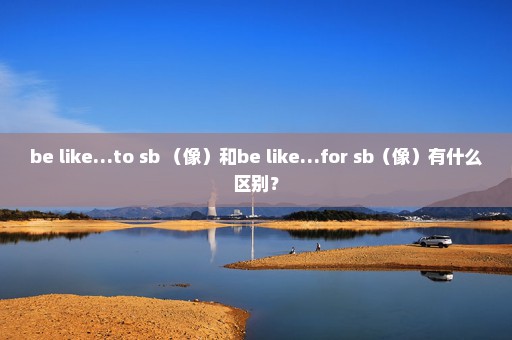 be like…to sb （像）和be like…for sb（像）有什么区别？