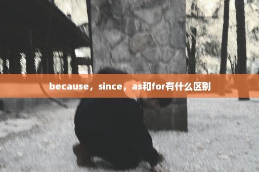 because，since，as和for有什么区别