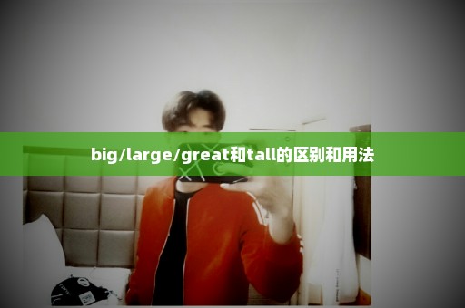 big/large/great和tall的区别和用法