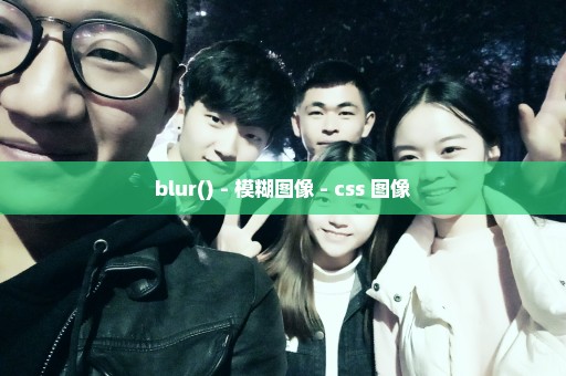 blur() - 模糊图像 - css 图像