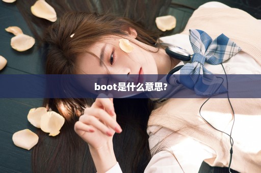 boot是什么意思?