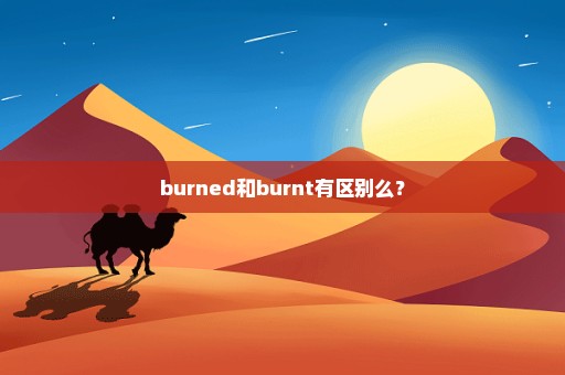 burned和burnt有区别么？