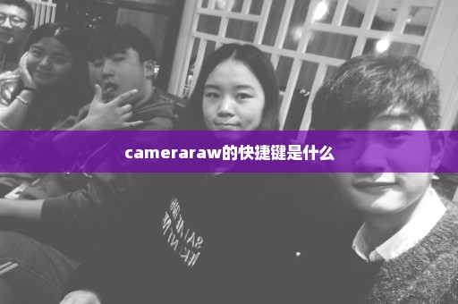 cameraraw的快捷键是什么