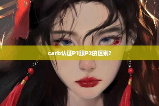 carb认证P1跟P2的区别?