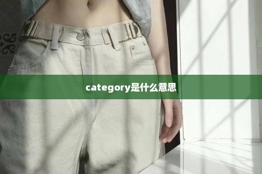 category是什么意思