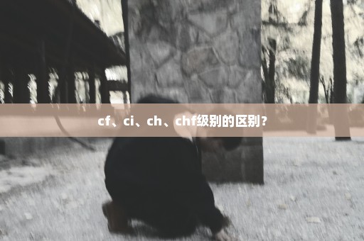 cf、ci、ch、chf级别的区别？