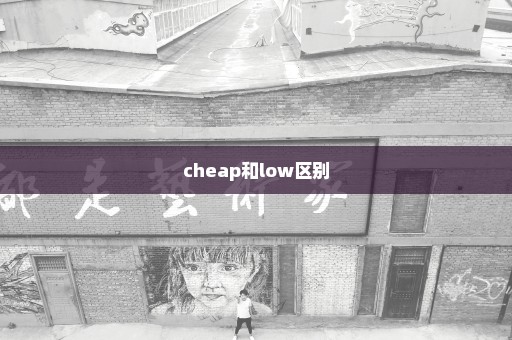 cheap和low区别