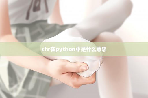 chr在python中是什么意思