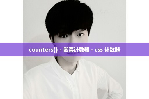 counters() - 嵌套计数器 - css 计数器