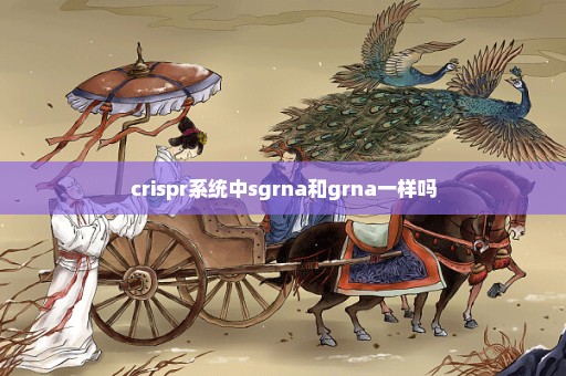 crispr系统中sgrna和grna一样吗