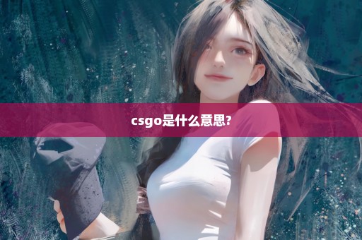 csgo是什么意思?