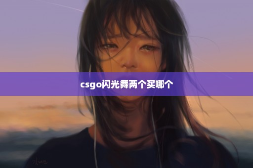 csgo闪光舞两个买哪个