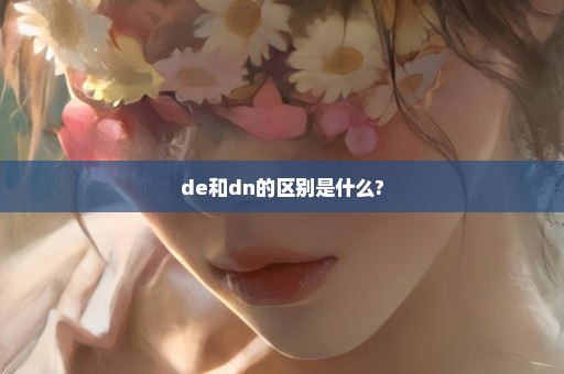 de和dn的区别是什么?