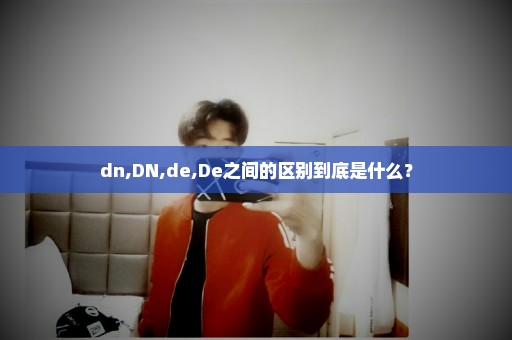 dn,DN,de,De之间的区别到底是什么？