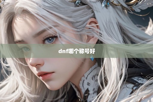 dnf哪个称号好