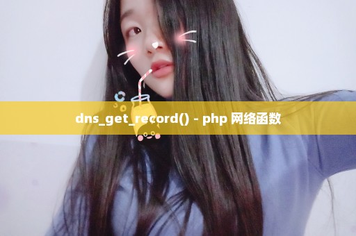 dns_get_record() - php 网络函数