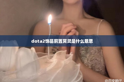 dota2饰品前置冥灵是什么意思