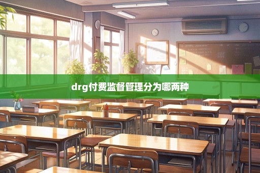 drg付费监督管理分为哪两种