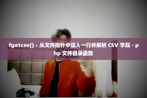 fgetcsv() - 从文件指针中读入一行并解析 CSV 字段 - php 文件目录函数