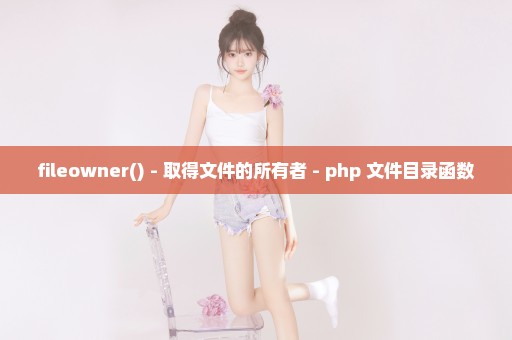 fileowner() - 取得文件的所有者 - php 文件目录函数